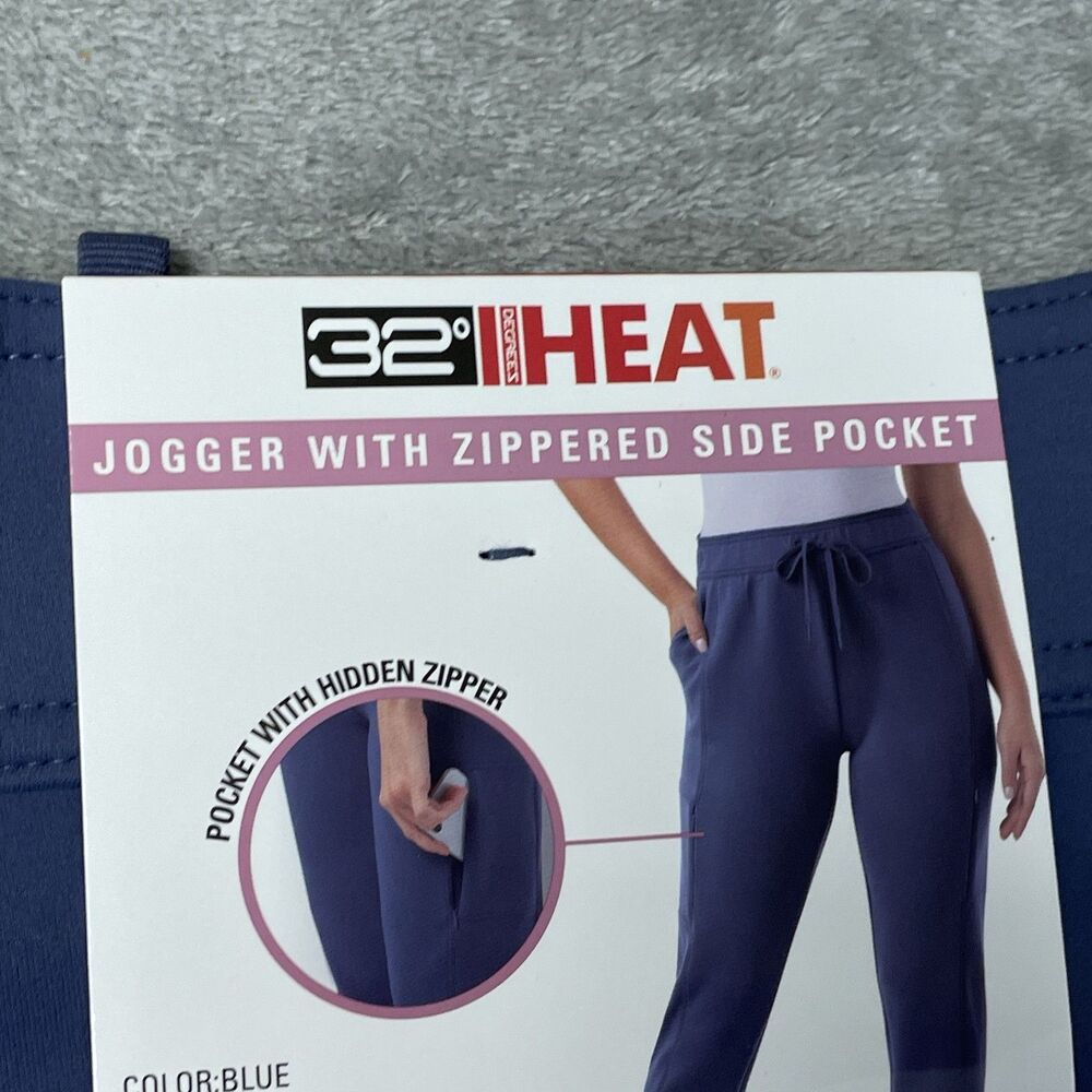 32 Degrees Women's M Jogger Pants Blue H1040 - Picture 9 of 10